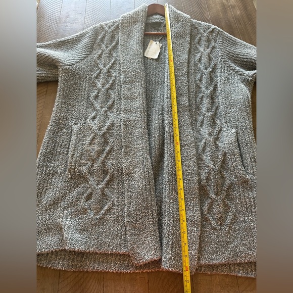 NWT Barefoot Dreams Cozy Chic Cabin Cable Cardigan 1X - Picture 11 of 12